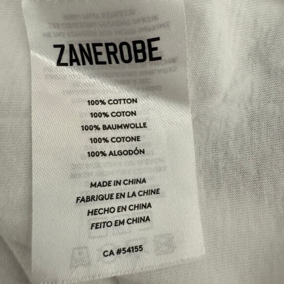 Zanerobe White Long Sleeve T-Shirt Men’s S Basic Casual Layering - Picture 8 of 10